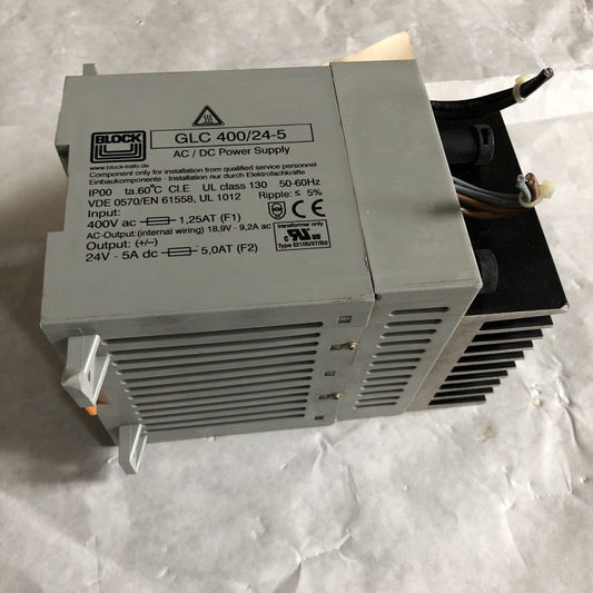 Block Glc 400/24-5 Ac/Dc Power Supply ,Ee