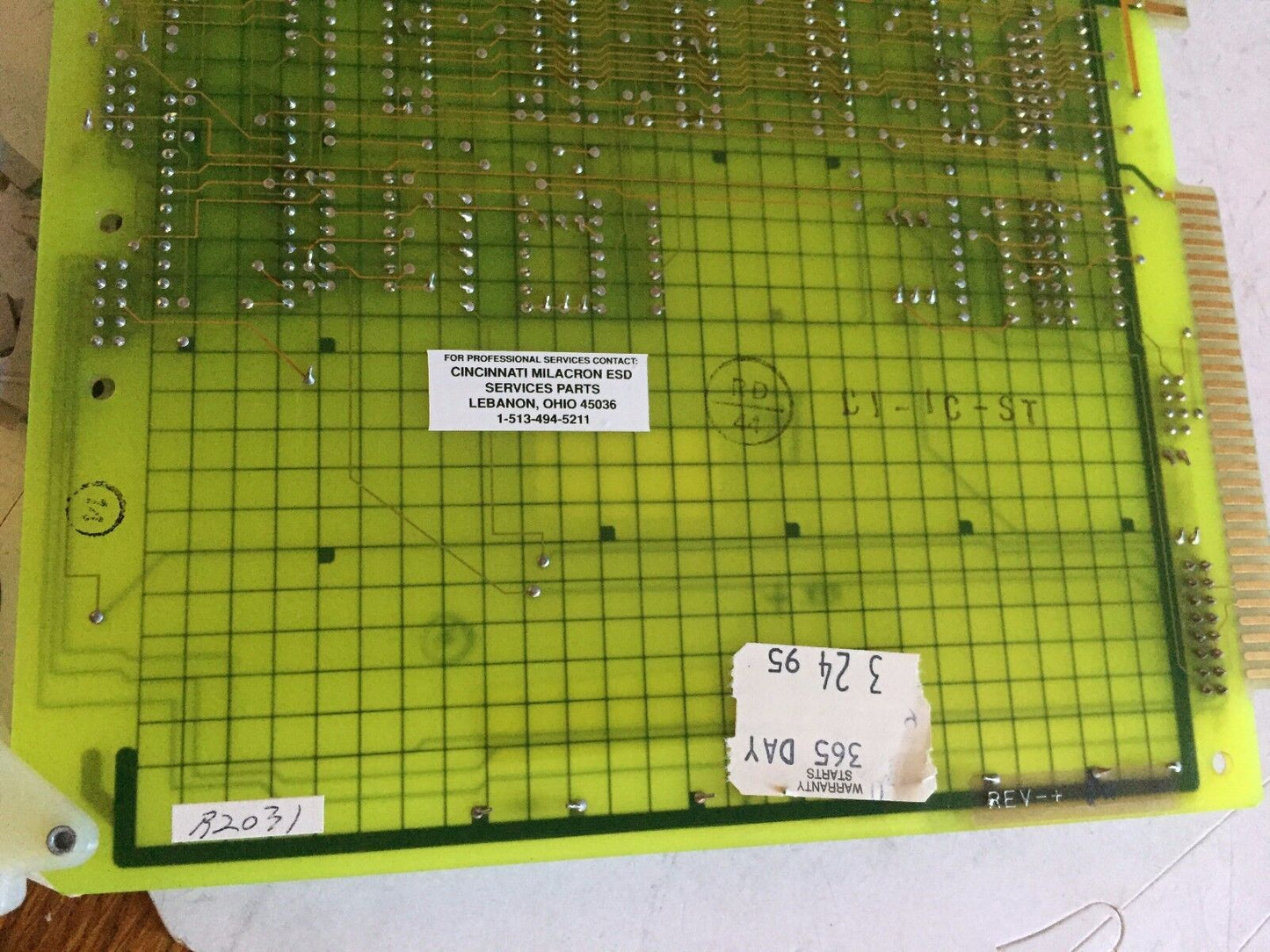 Cincinnati Milacron 3-533-0145G Pcb Board,Ss