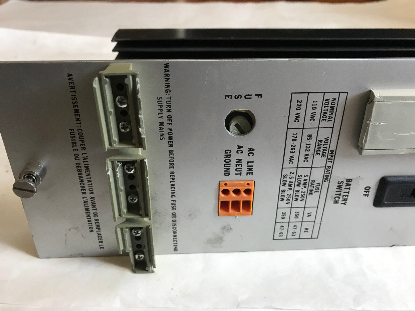 Texas Instruments 560-2122 Siemens Power Supply Module 120Vac 560T,Sr