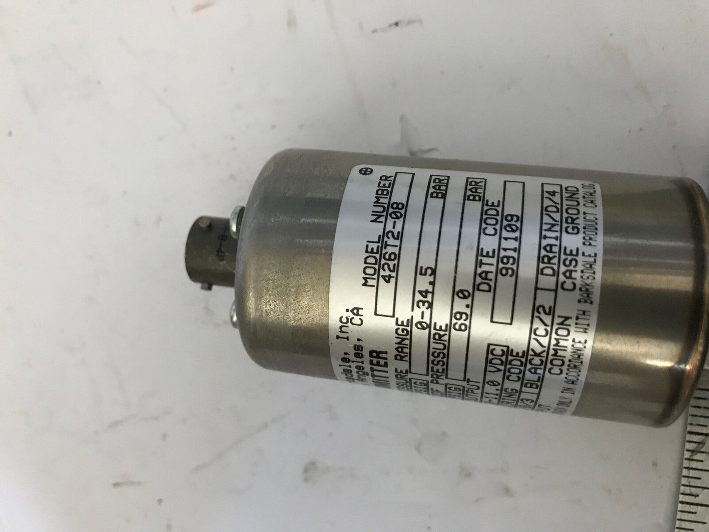 New Barksdale 426T2-08 Pressure Sensor Transducer 14-30Vdc 0-500 Psig,Em