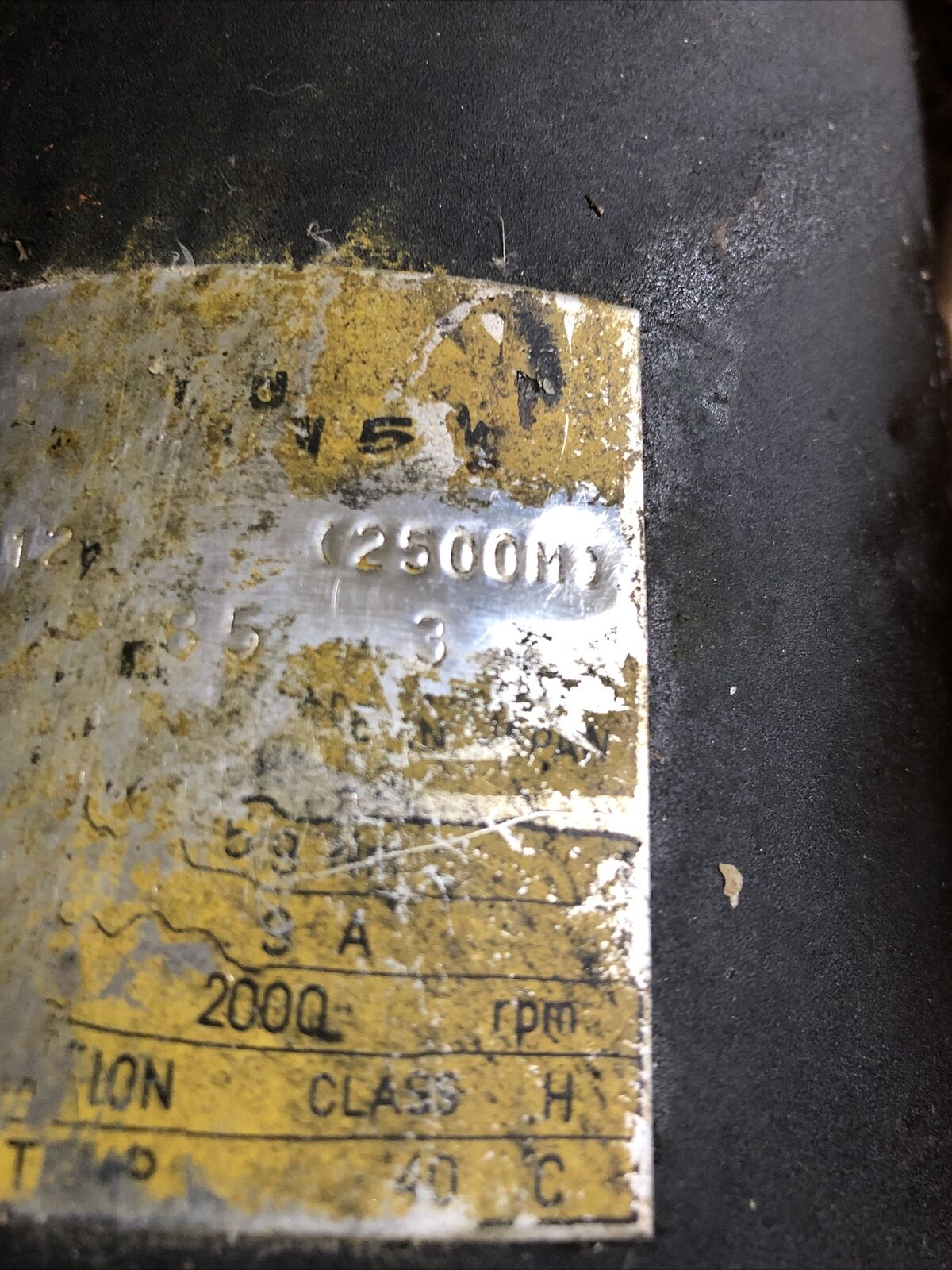 Fanuc M-587772,2000 Rpm,Class H,012,2500M Dc Servo Motor,Bo