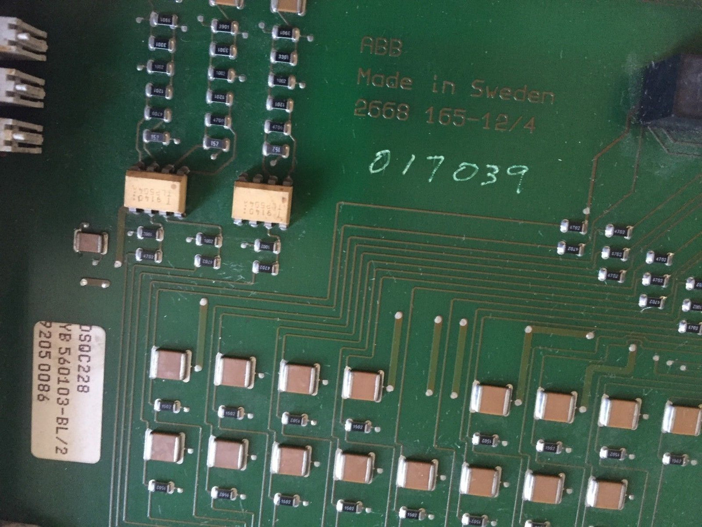 Abb Dsqc-228,Yb 560103-Bl/2 ,2558 165-12/4 Board Dsqc-228,Fb
