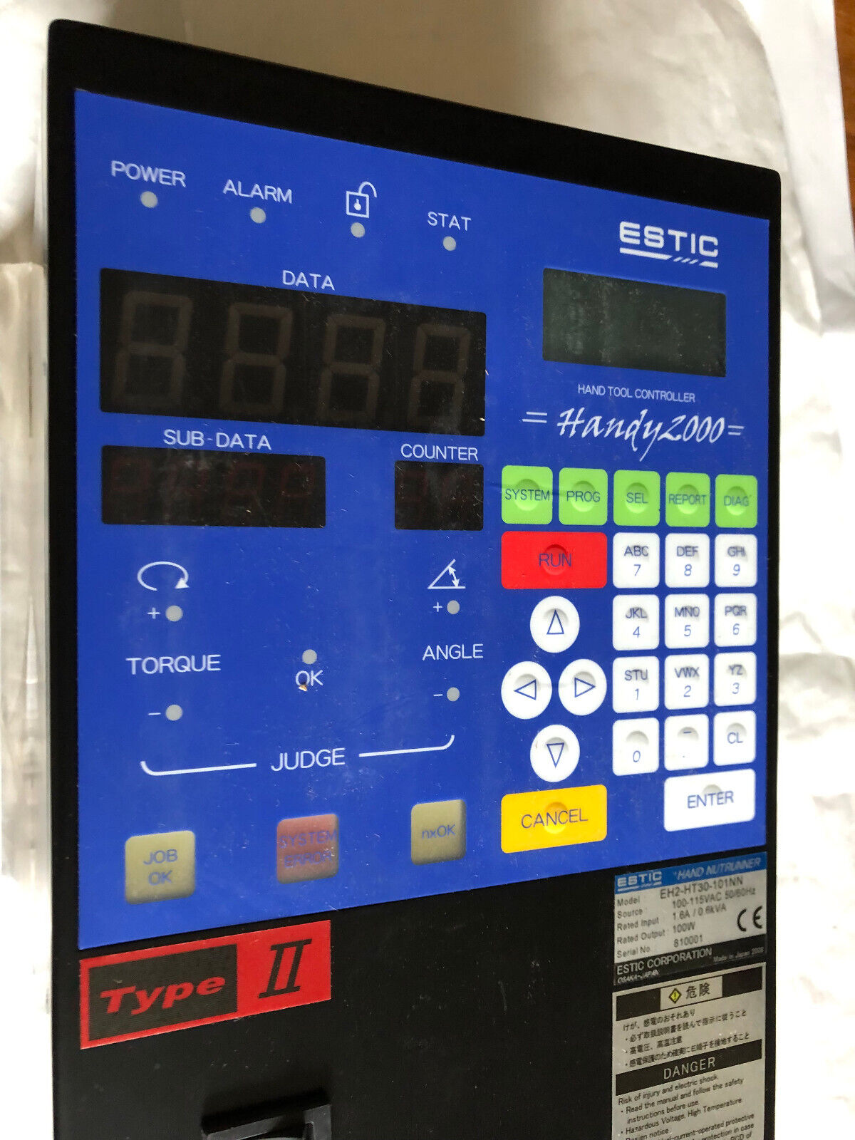 New Estic Eh2-Ht30-101Nn Handy2000 Hand Nutrunner Controller. 100W Output,Am