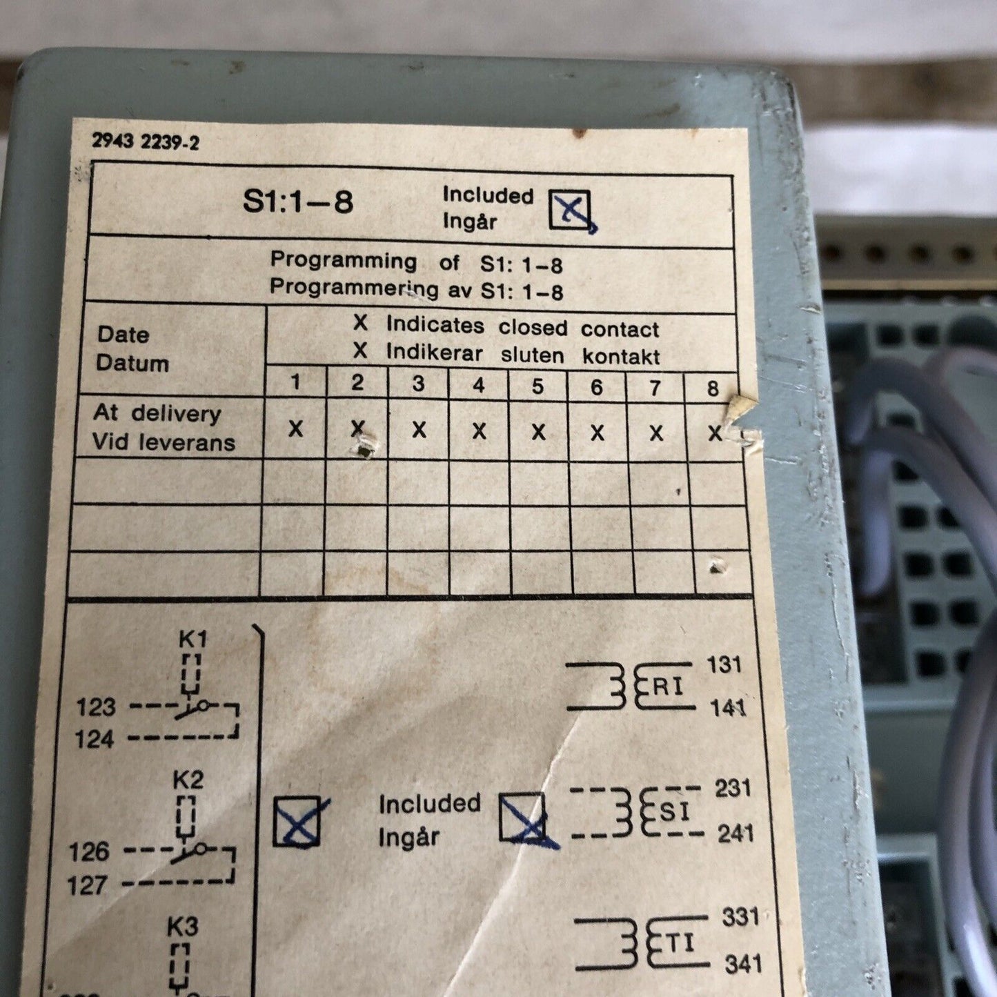 Abb Rk 671 003-Aa,Abb Racid Rk 671203Aa,Rk671003pb Overcurrent Protection,Bw