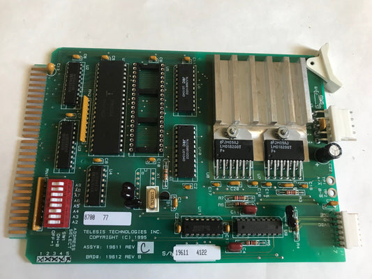 New Telesis 19611 Rev C Brd 19612 Rev B, Pin Stamp Control 19611 Board ,Su