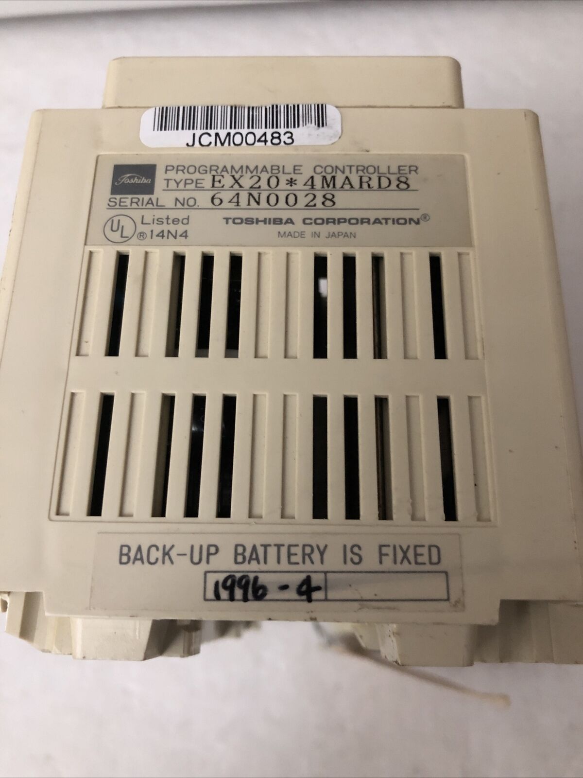 Toshiba Ex20*4Mard8 Plc Expansion Module Ex204-Mard8,Ex20,(Holder Broke),Cv