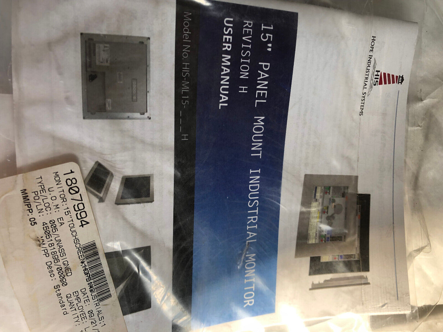 New Hope Industrial Systems His-Ml15-Stah Operstor Interfsce,H1s Ml15 Stah,Ay