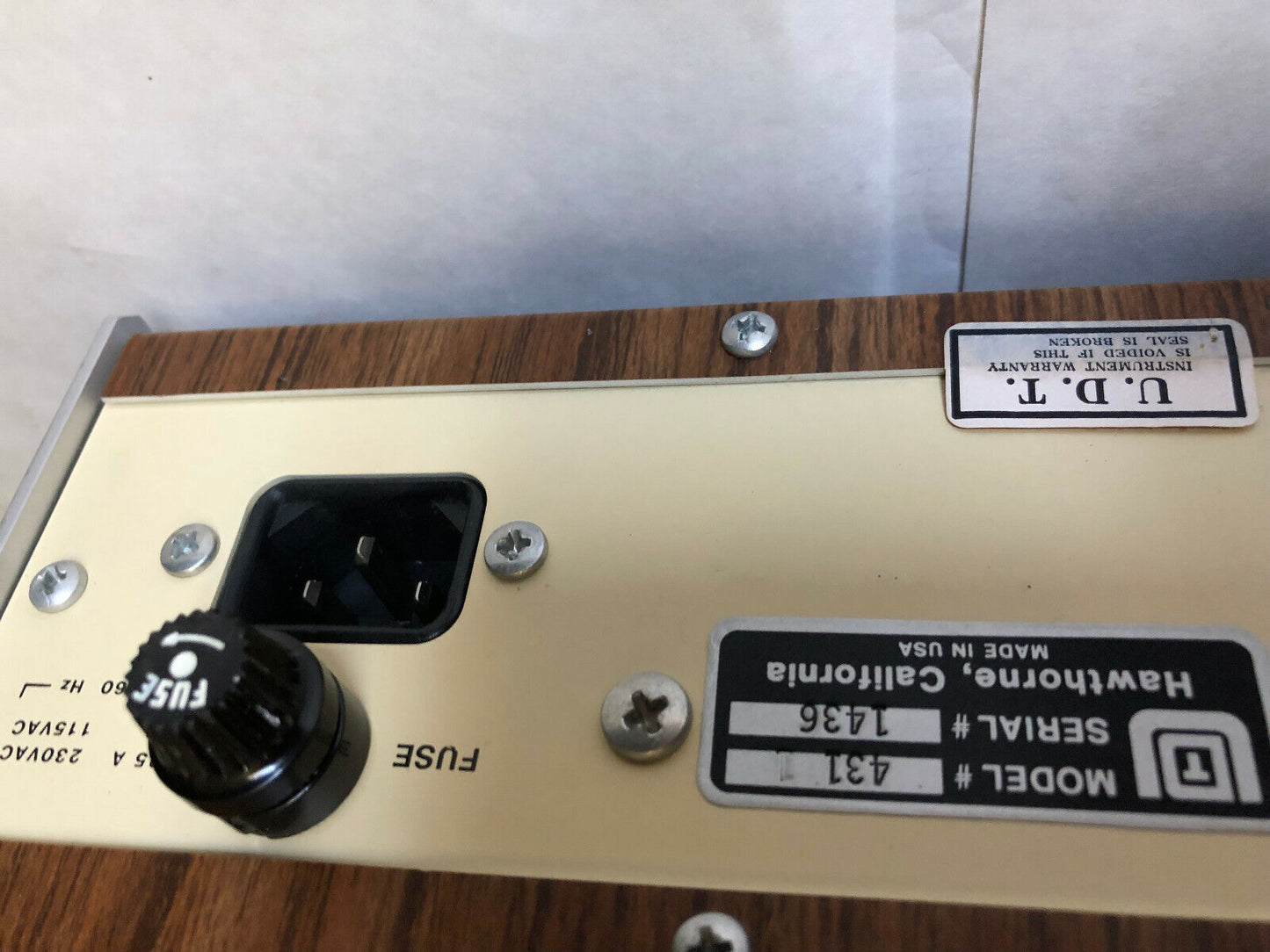 United Detector Technology 431,Model 431 X-Y Position Monitor,431 1,Se