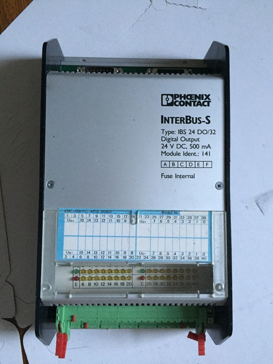 Phoenix Contact Ibs 24 Do/32 Digital Output 32Pt Interbus 500Ma 24Vdc,Ibs 24,Ea