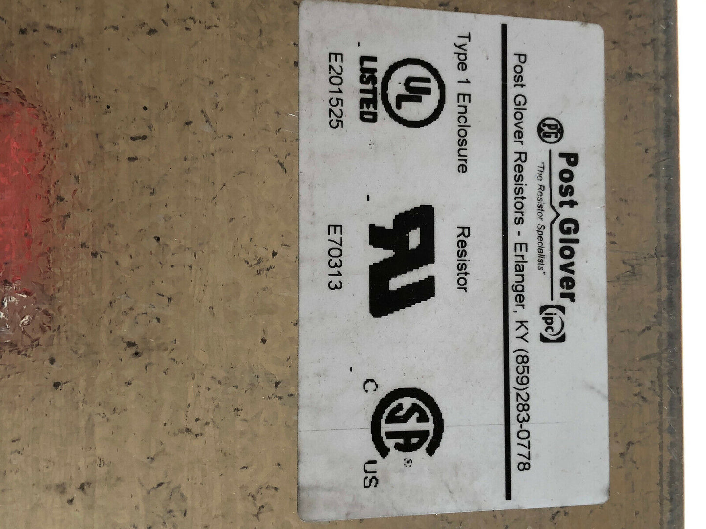 Post Glover Cu-Db67d0-0424-10100Aaa Dynamic Breaking Resistor,Cu-Db67d0-0424,Fg