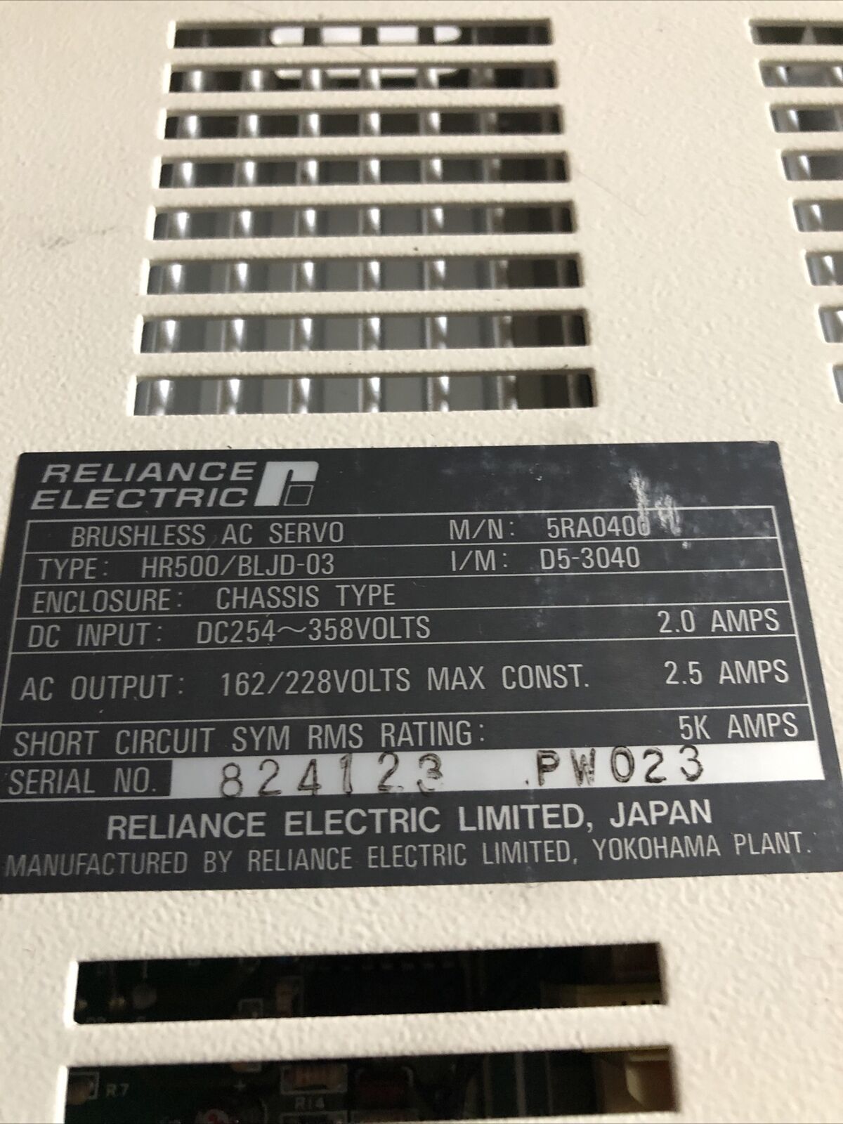 Reliance Electric Hr500/Bljd-03,L90293  V1 Converter Hr500,417197-49,Bw