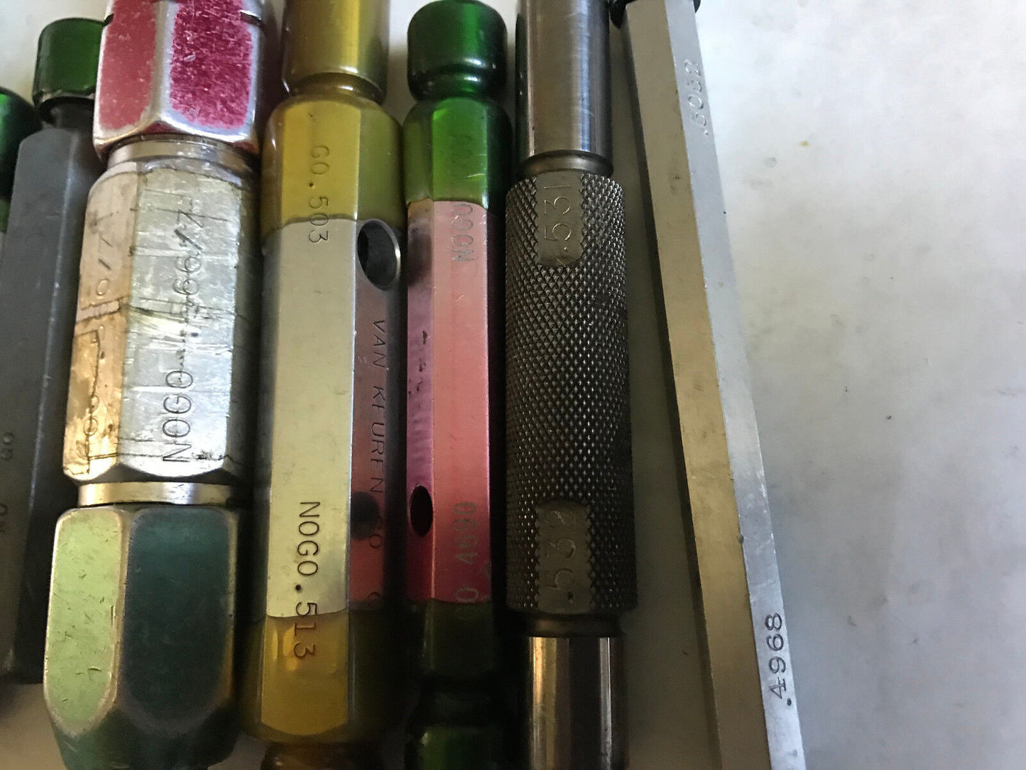Lot Plug Gage Go Nogo Van Keuren .4968,5052,531,532,551,561,503,513,560,566,Es