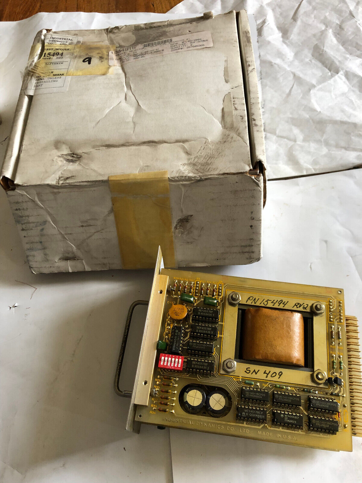 New Industrial Dynamics 15494 Variable Speed Control Module,Rejector,De