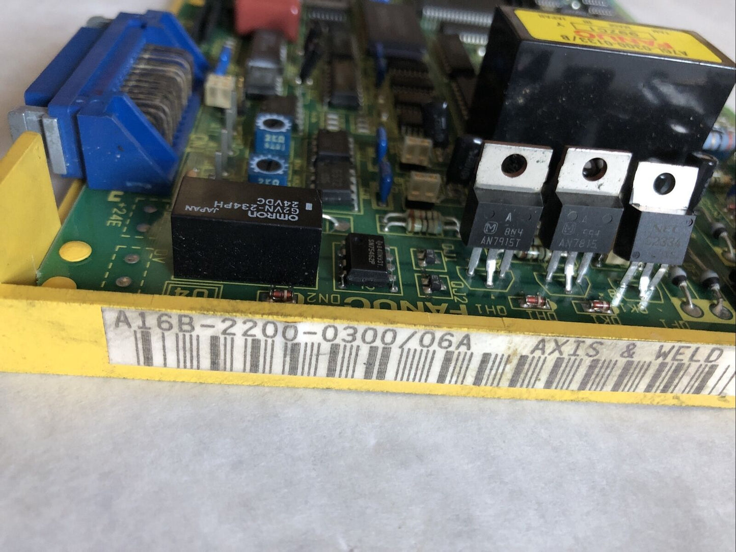 Fanuc A16b-2200-0300 /06A  Axis & Weld Control Pcb Board, 2-Axis,Fi