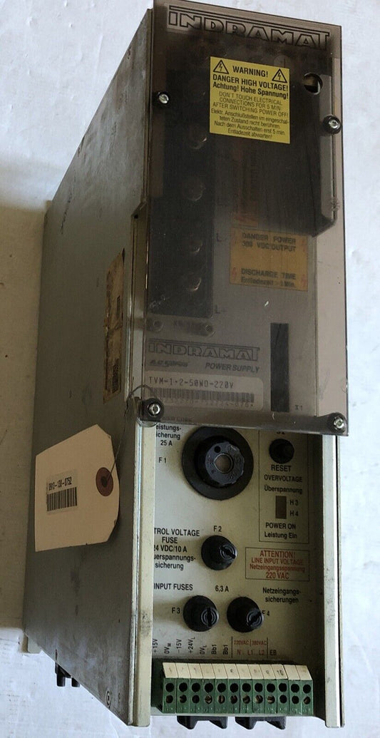Indramat Tvm 1.2-50-220/ 300-W0 220/380 Servo Power Supply,Tvm-1.2-50Wo-220V,Ch