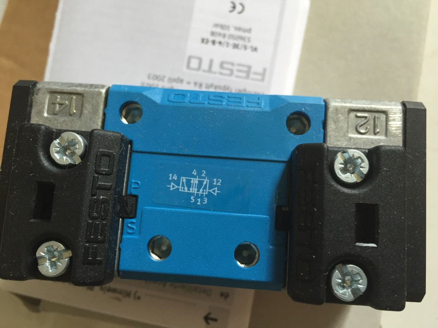 New Festo J-5/2-D-1-C-Ex Pneumatic Double Solenoid Valve,Fb