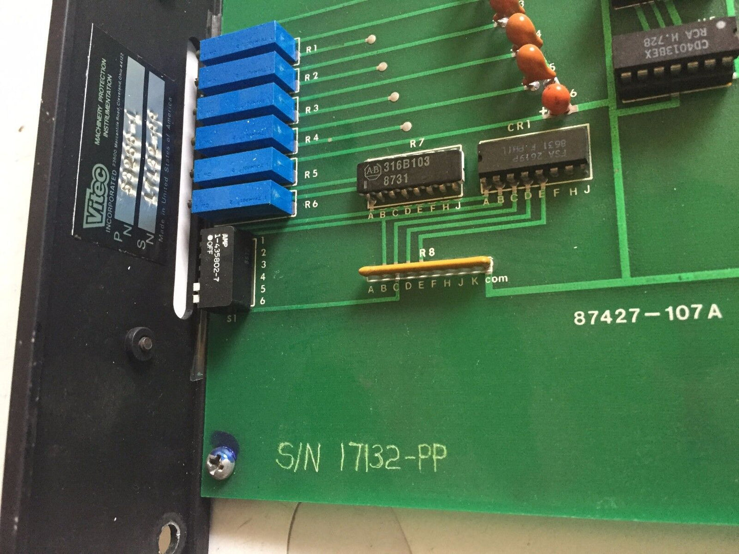 Vitec 53266-1,Vitec 87427-107A Relay Module Pcb Board,Ed