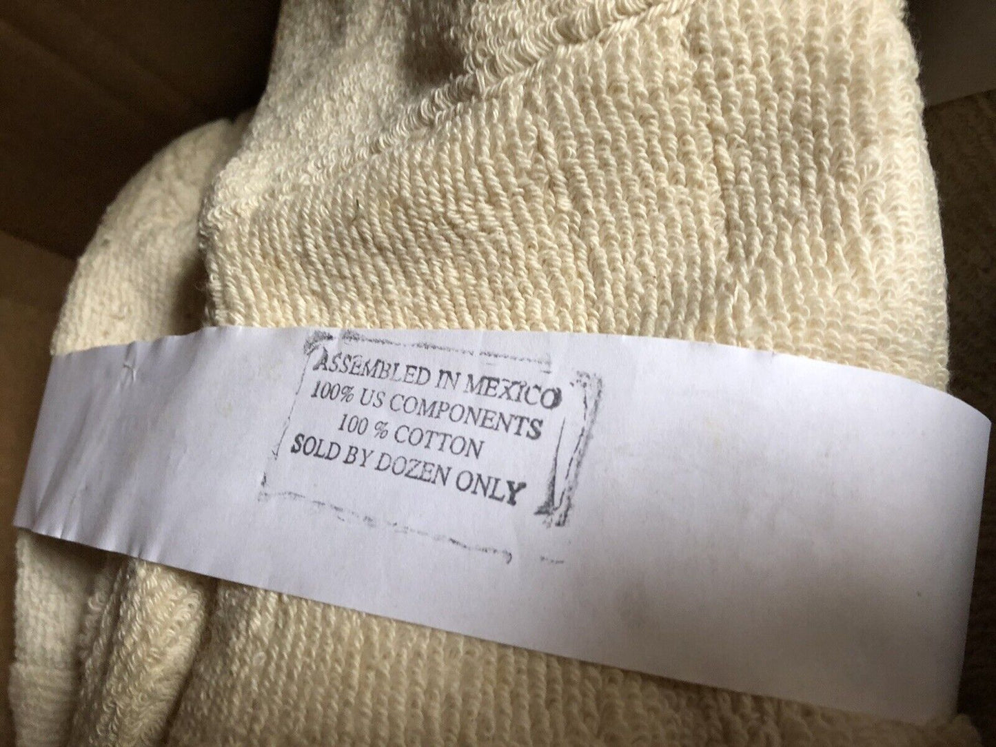 Lot 28 Pair Um-0382-0392-Gr 100% Cotton Terrycloth Lined Heavy Duty Gloves,Di