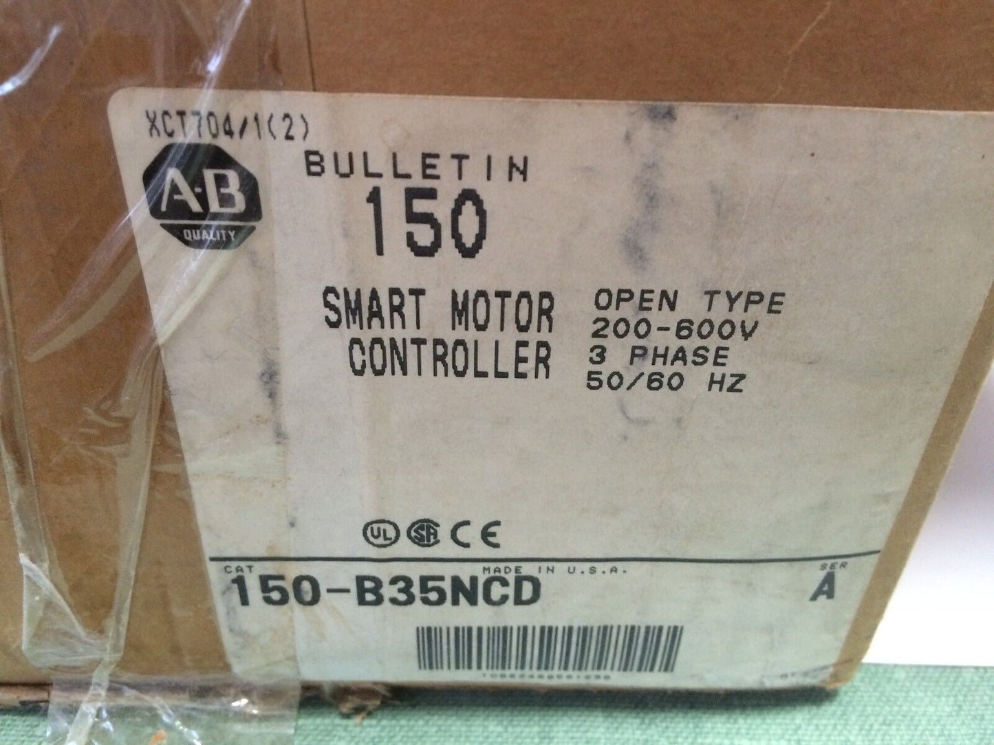 New Allen Bradley 150-B35ncd Smc Dialog Plus,575V Ac,35A,120-240V Ac Control,Bp