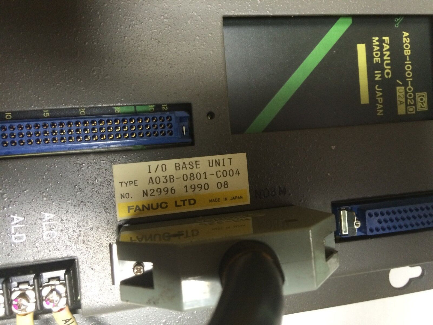 Fanuc Plc Module & Backplane Lot, Pt01a,Oa16d,Od64b,If01d,A03b-0801-C004,Be