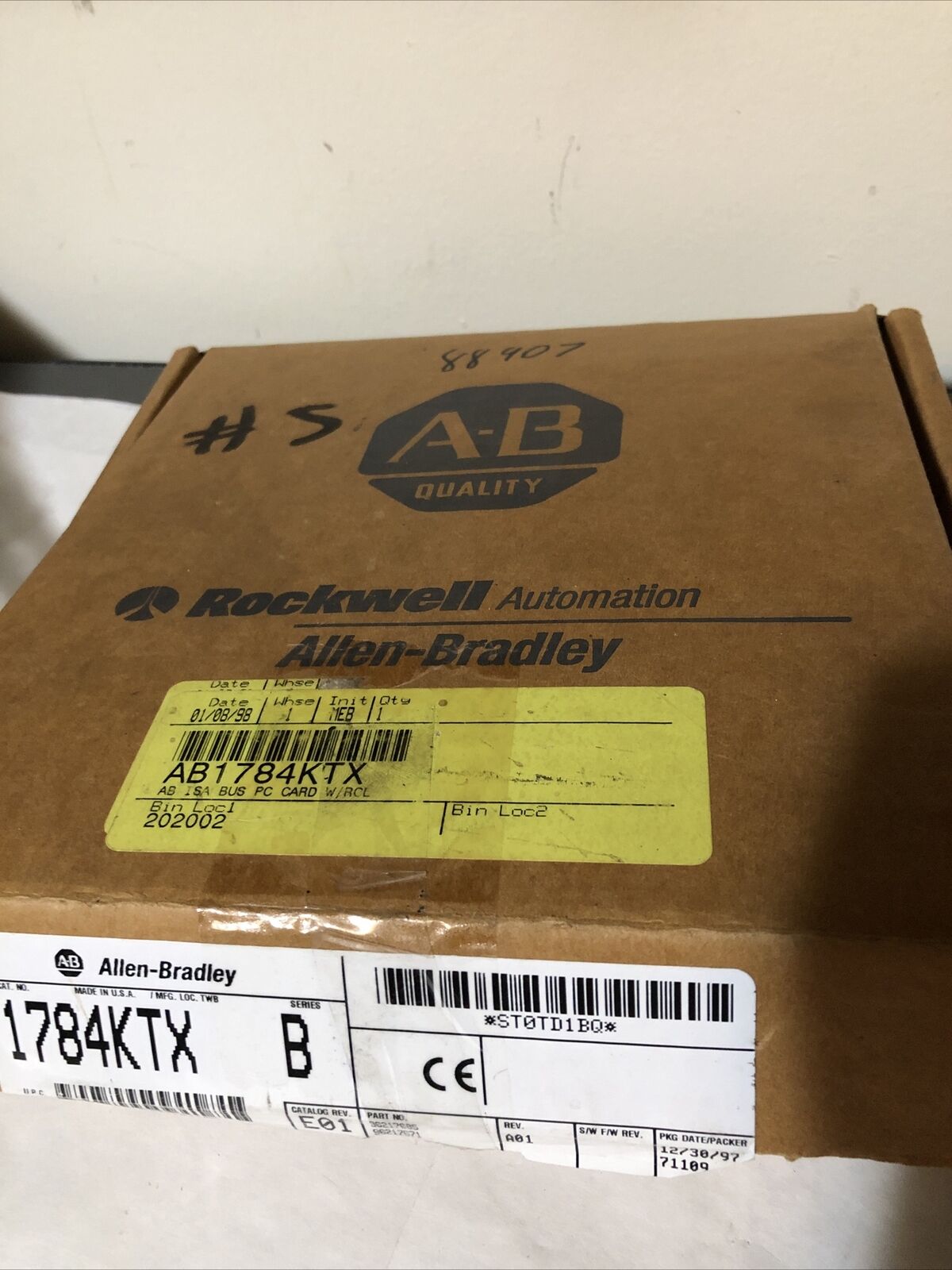 New Allen Bradley Interface Module Communication 1784Ktx B,S/M96217341,962172,Bp