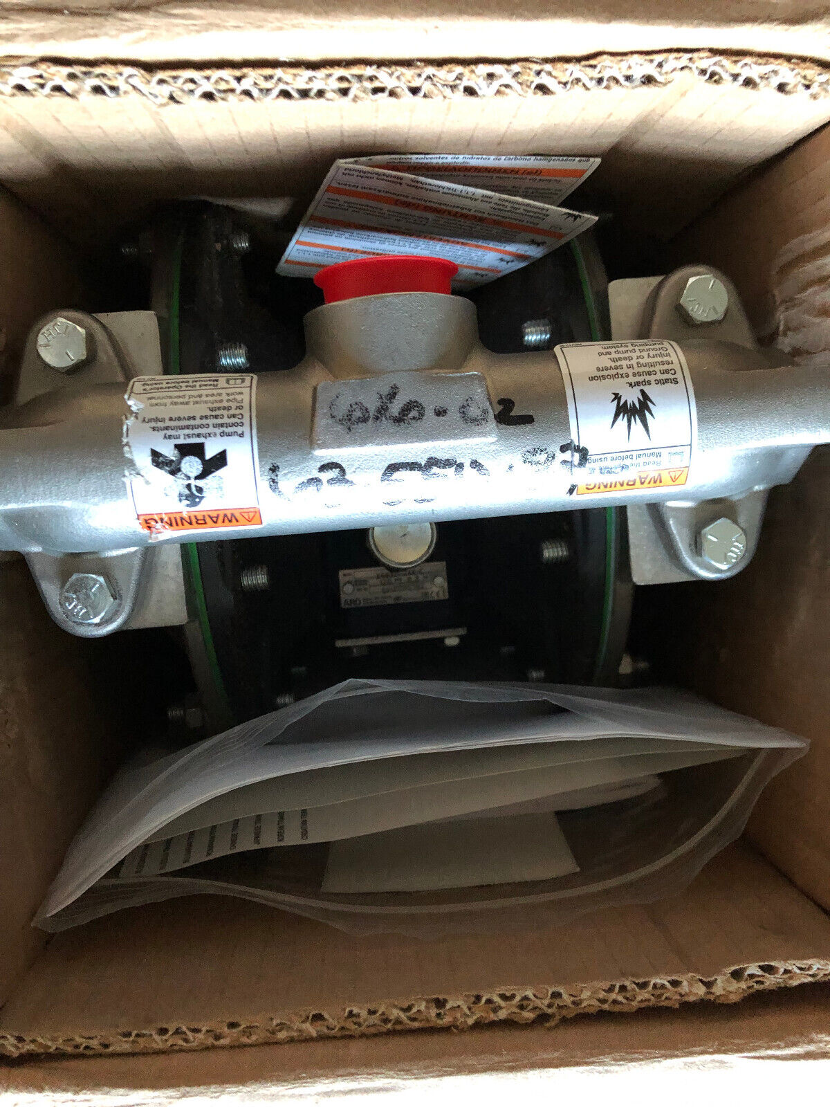 New Aro 666101-244-C 1" Metal Diaphragm Pump. 120Psig,66610T-244-C,666101 244,Al