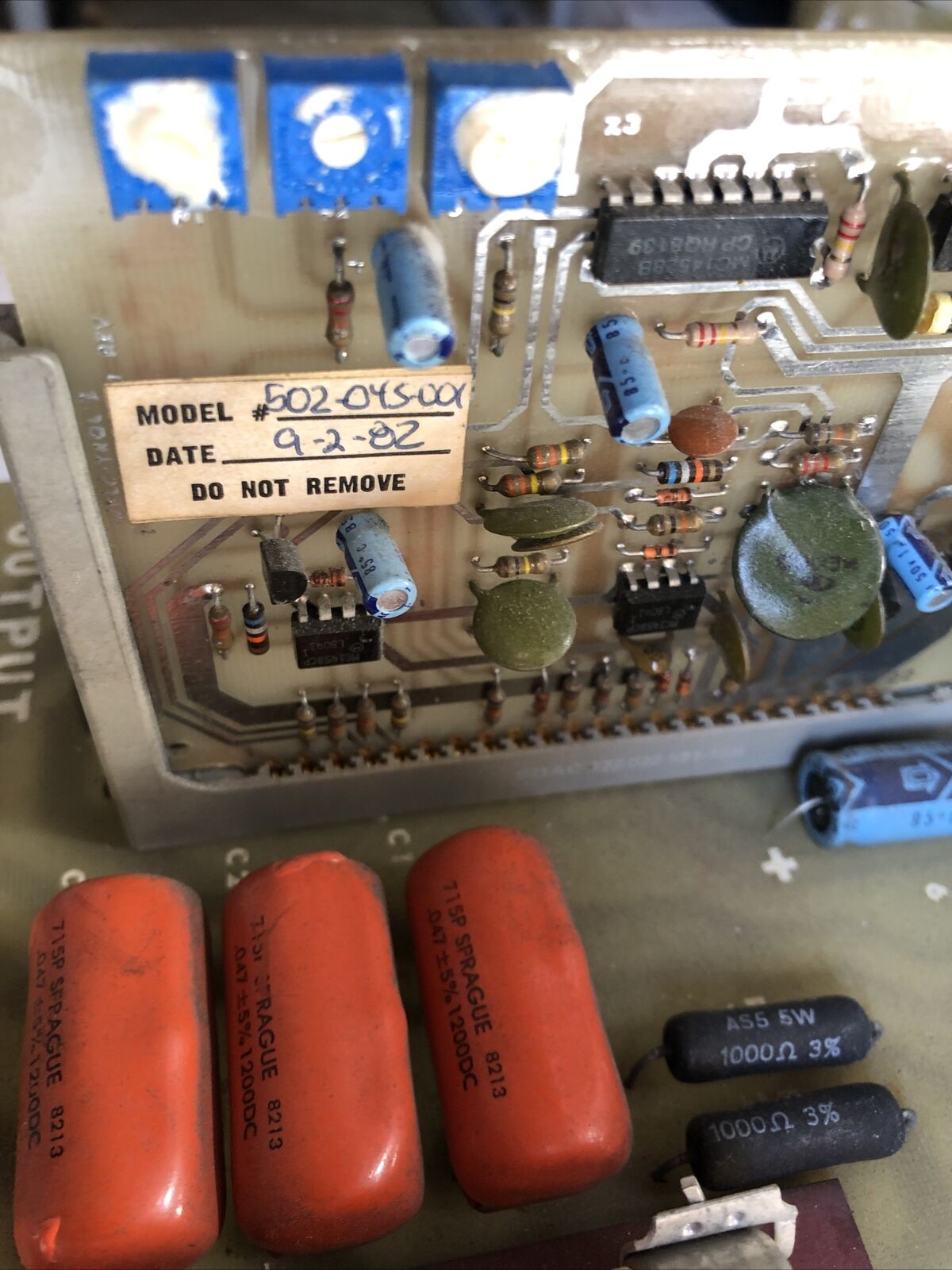 Welcotrol 14020E-00  Welco Analog Controller W/ 502-045-001 480V,Fc