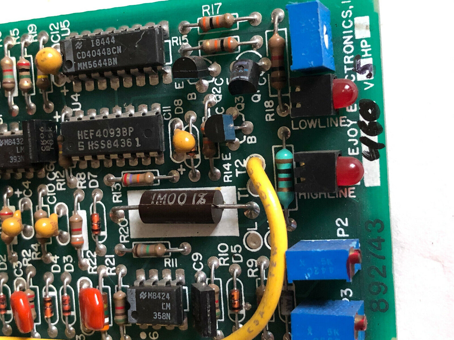 Lovejoy 460, V5hp, 892743 Control Card 1251,Cl