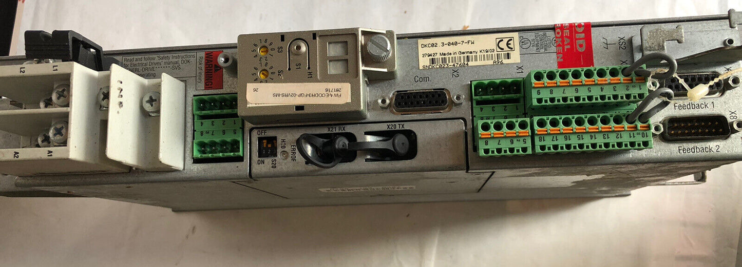 Indramat Dkc02.3-040-7-Fw , Dkco2.3-040-7-Fw Servo Drive (Exellent Condition),An