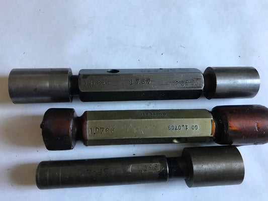 Lot The Pipe Machinery Go No Go Plug Gage 1.0709,1.0763,1.0305,1.0295,1.096,Sh
