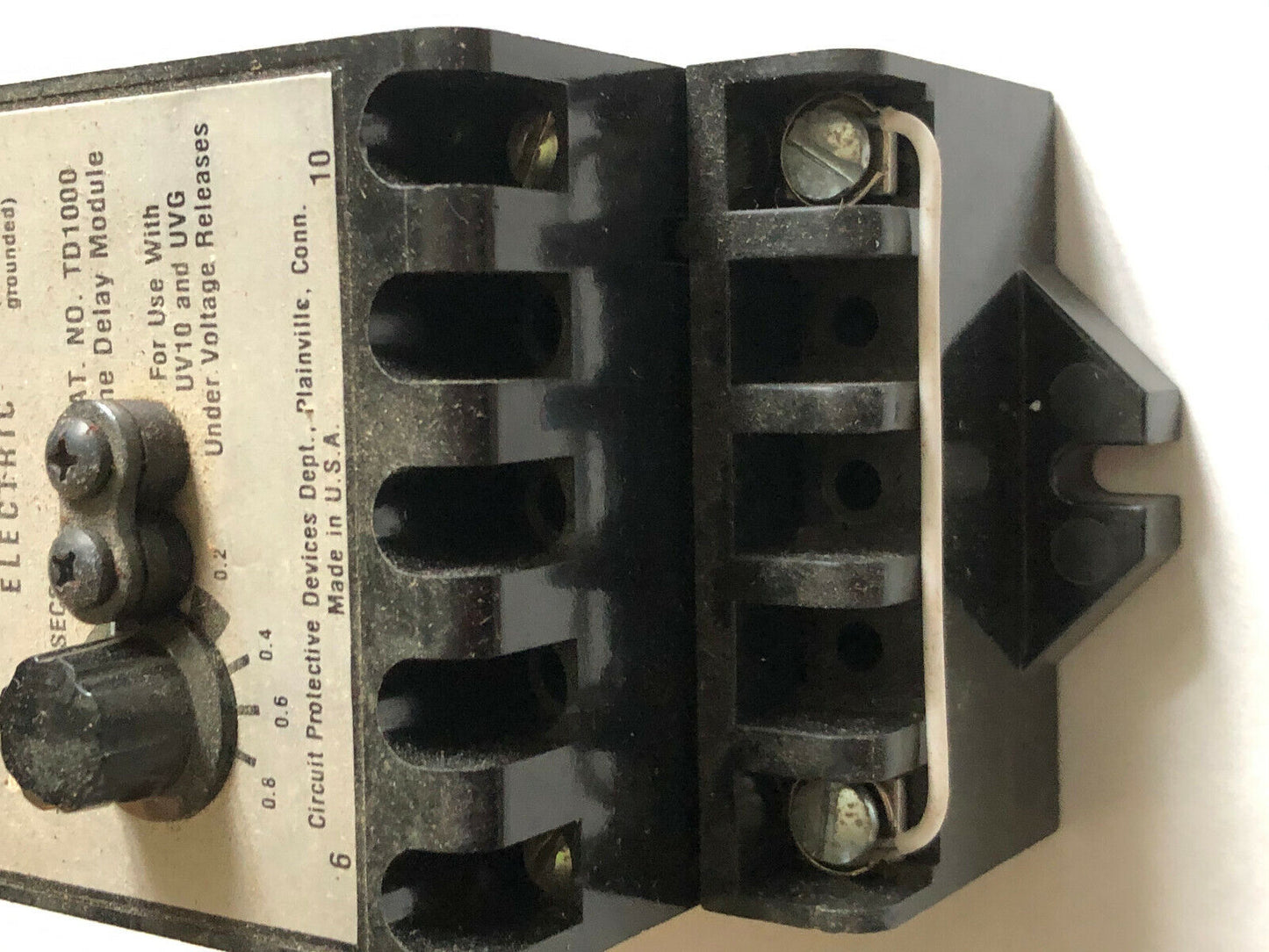 New General Electric Td1000 Time Delay Module .1 To 1.0 Seconds Ge Td1000,Sj