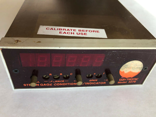 Daytronic 3278 Strain Gage Conditioner/Indicators,12 Vdc,Dk