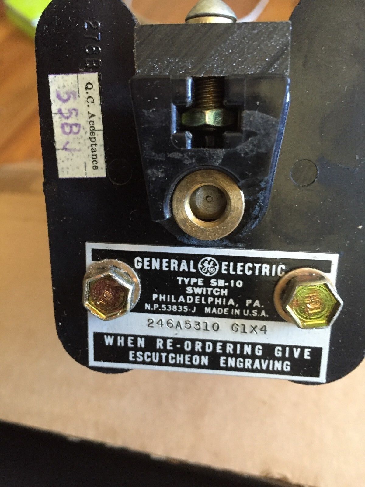New General Electric Sb-10,246A5310 G1x4 Cam Switch 16Sb10246a5310g1x4,Sd