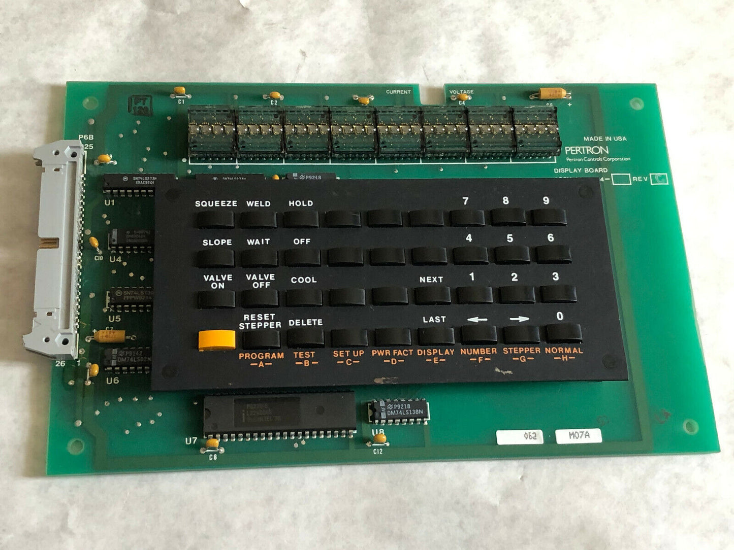 Pertron 1400214 Rev C 1300038 Display Board,Da