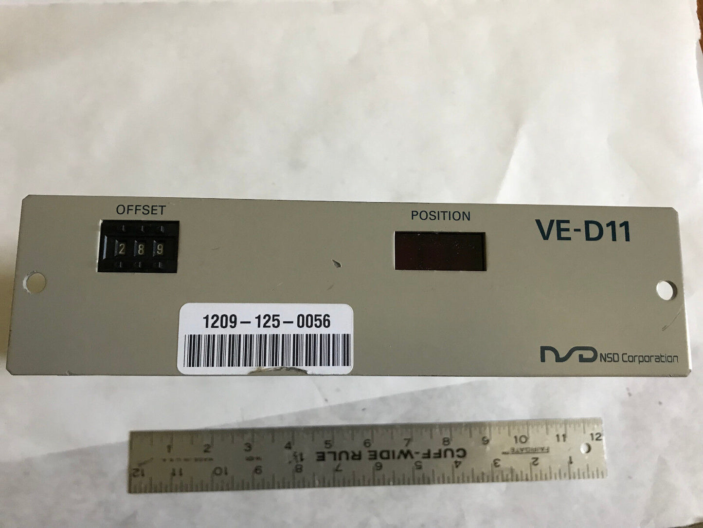 Nsd Ve-D11-T0a Position Sensor Control Ve-D11,Vre-40Md-001 Cable Max 400Ft,Ep