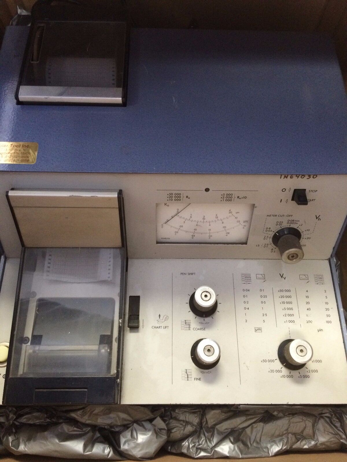 Rank K510/407F-1734 Taylor-Hobson K510/407 Recorder Amplifier,95-260Vac,Al