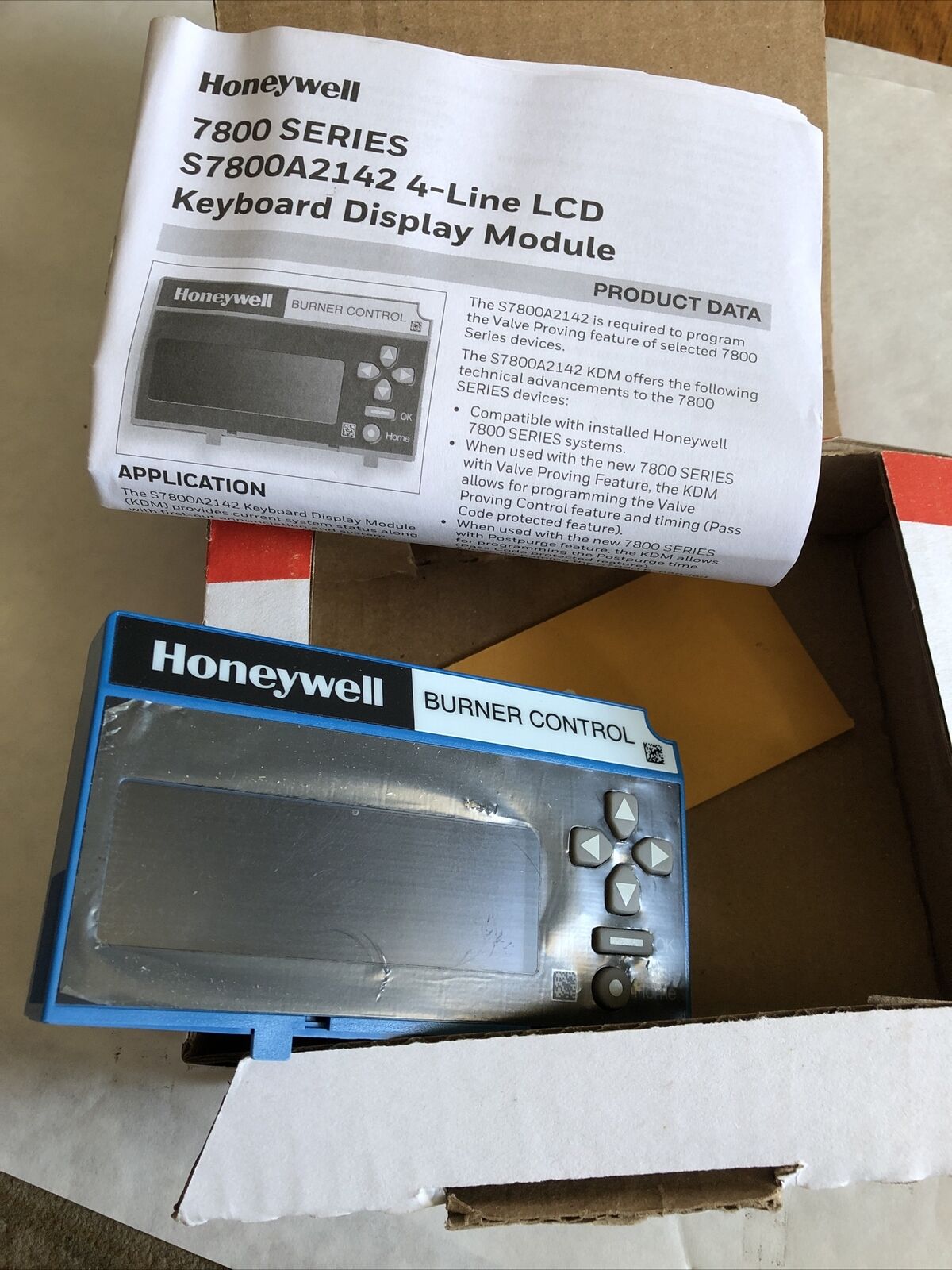 Honeywell S7800 A 2142 Keyboard Display Module English,S7800a 2142,S7800a1001,Sj