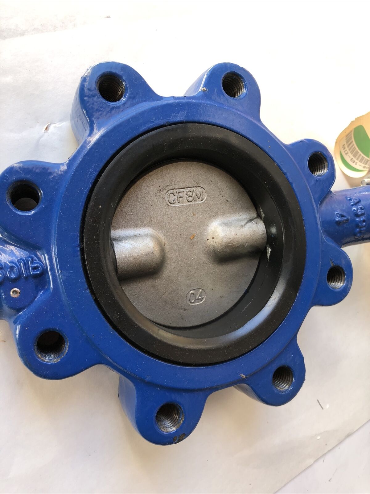 New Flow 04C2245353 Manual 4" Butterfly Valve, Cf8m, Epdm, Ss17-4Ph A395,Fi