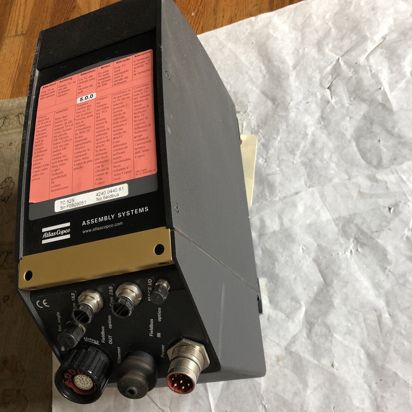 New Atlas Copco 4240 0440 81,Tc 52S,Assembly Systems Power Macs Tc52s-N,Bs