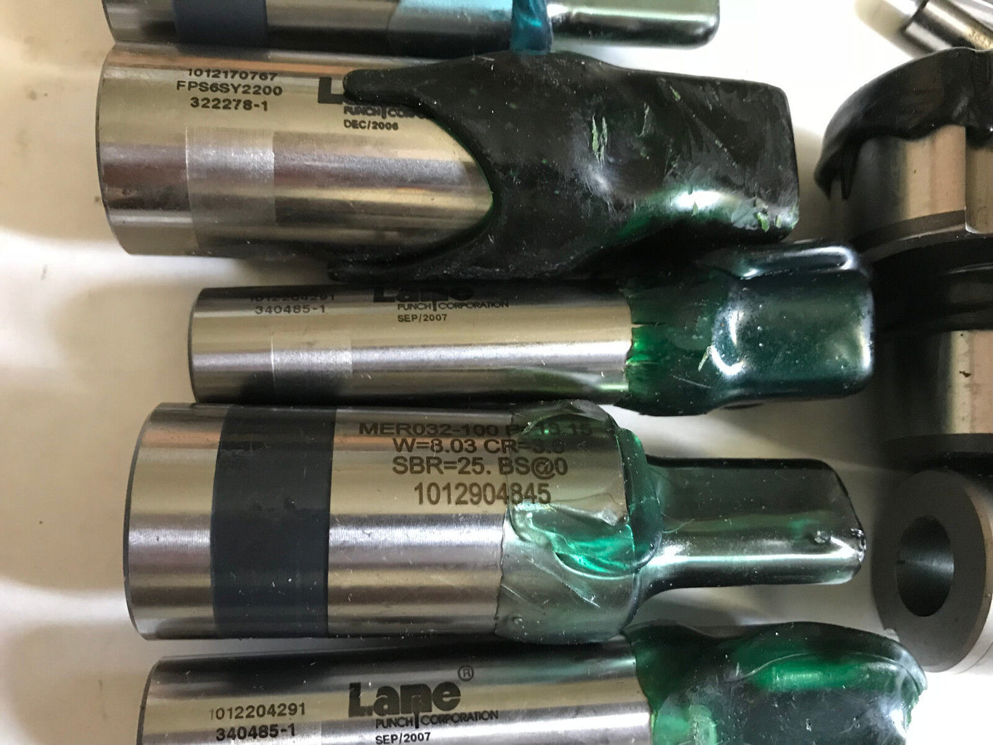 Lot 25 Ball Lock Punches & Die Buttons,Lane Punch 376394-1,Moeller Mer032-100,Ac