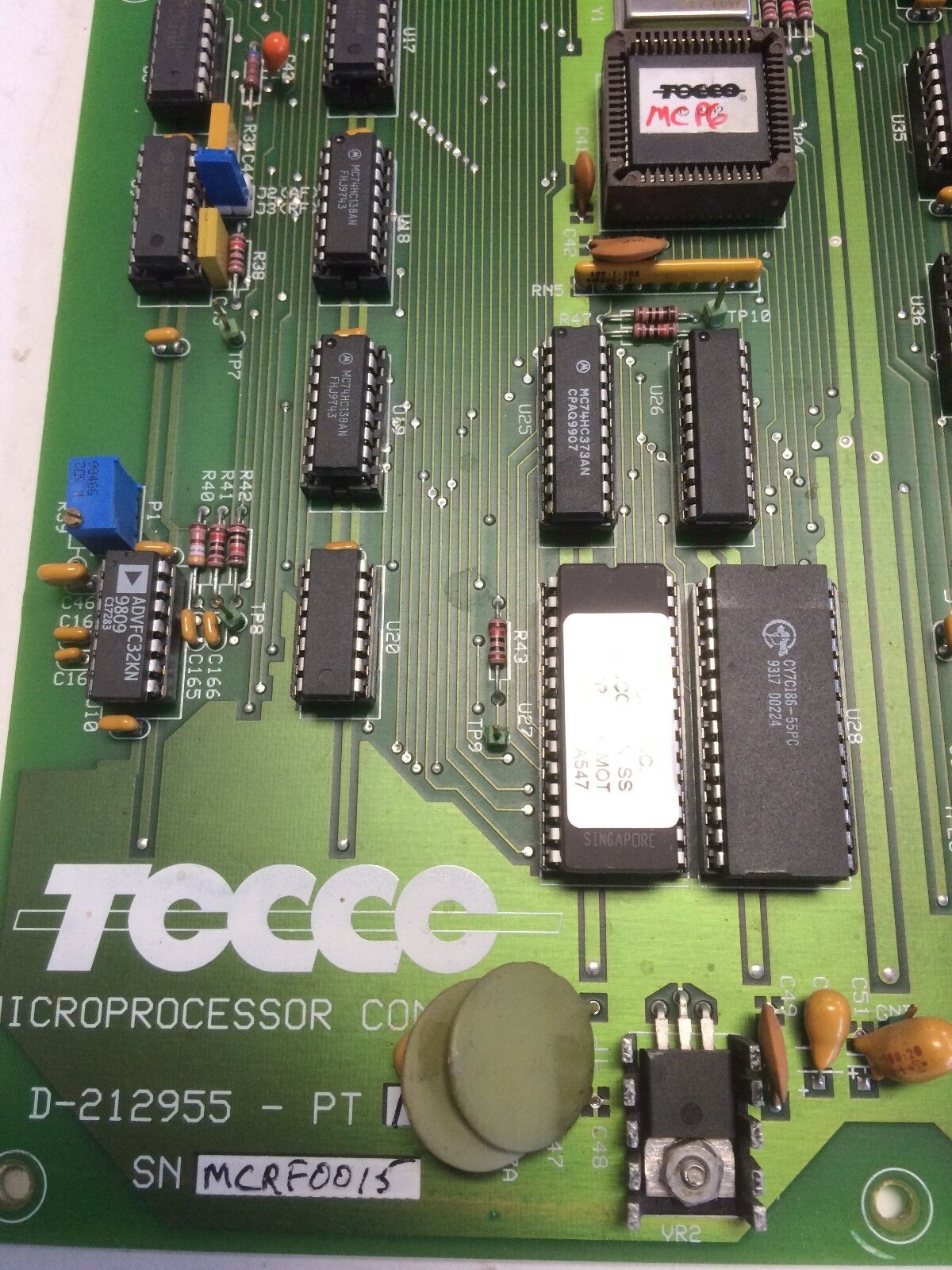 Tocco D-212955 Microprocessor Control Board  D-212955-Pt1 ,Dj