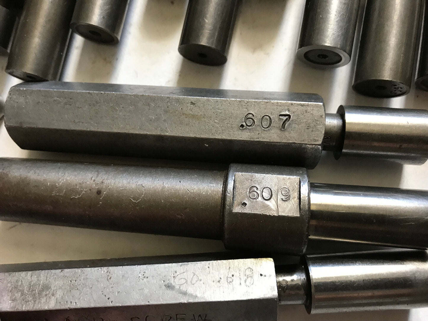 Lot The Pipe Machinery Go No Go Plug Gage .614,.616,.607,.608,.605,.600,.620,E