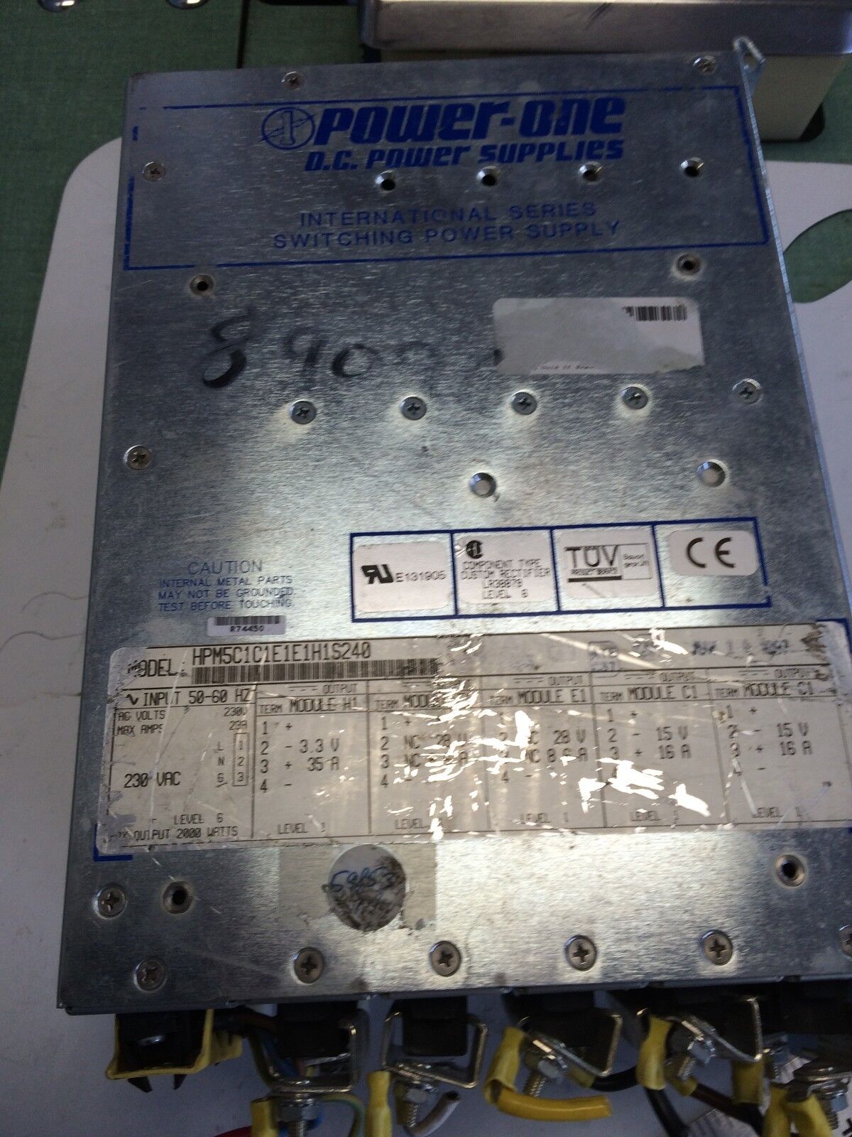 Power-One Power Supply 40515500,3.3-28-15V 8.6-16-35A,Hpm5c1c1e1e1h1s240,Eb