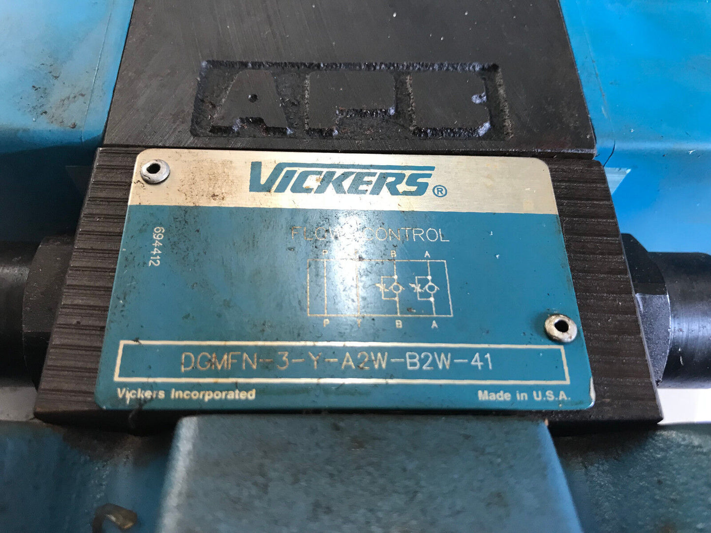 Vickers Dg4v-3S-6N-M-U-H5-60,507848,Dg5s 5 6N 2 T M U H5 30, Hydraulic Valve,Sa