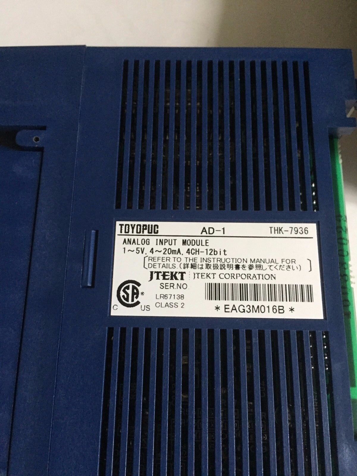 New Toyopuc Ad-1,Thk-7936,Pc2j-Ad-1 Analog Input Module 1-01,Bu
