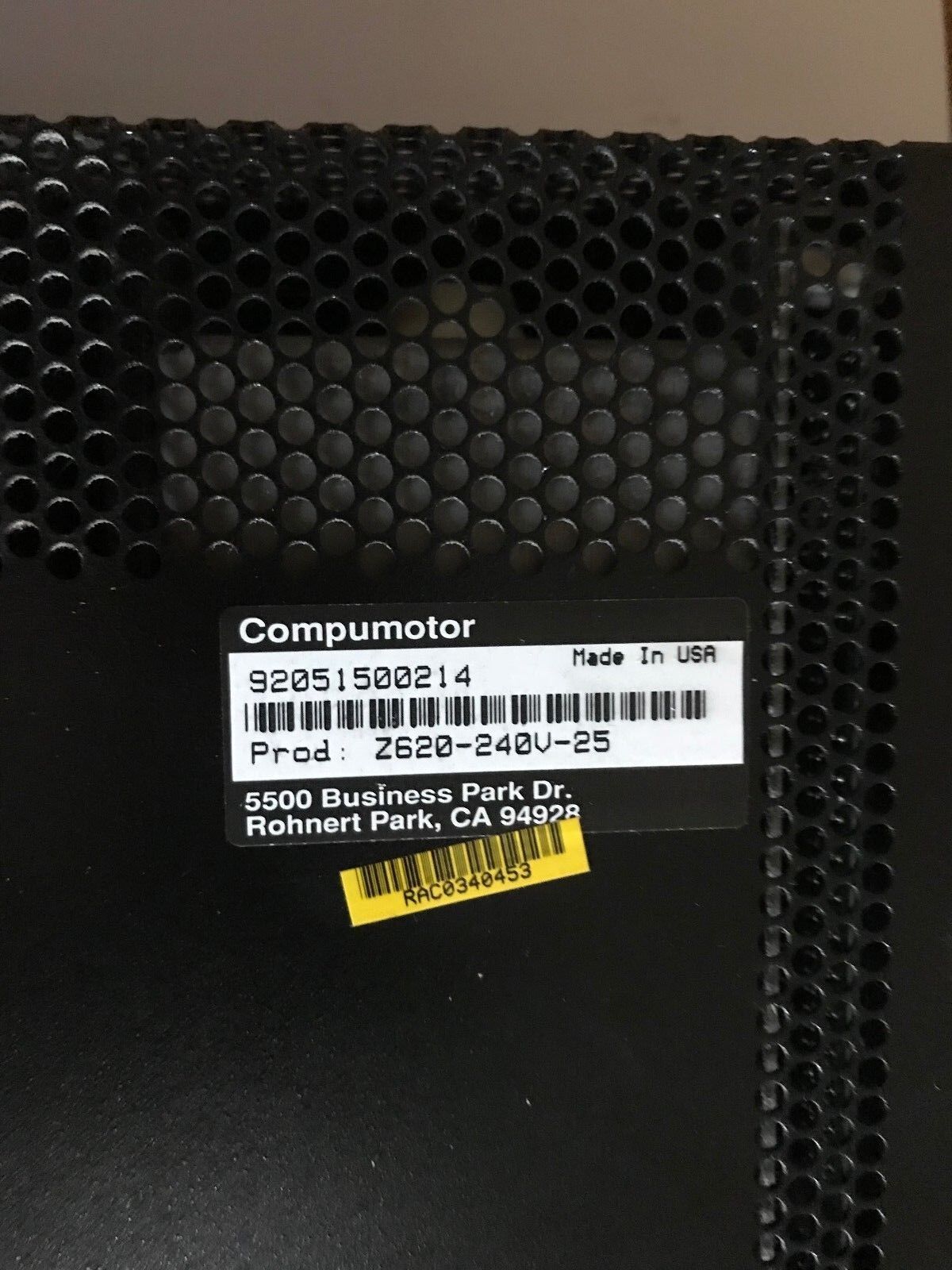 Parker Compumotor Z620-240-V25,Step Motor Drive Controller Z Series,92051500214