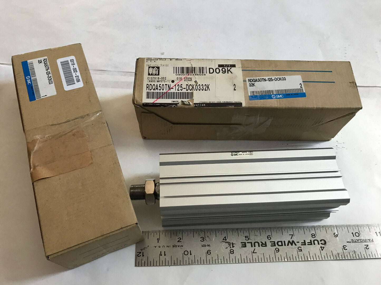 New Smc Rdqa50tn-125-Dck0332k, Pneumatic Cylinder,Sn