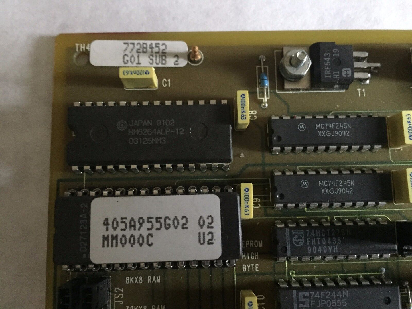 Westinghouse 7381A81 G01,772B452 G01,7381A81 G01 5Mdm2 Sub D Board,Pcpr-2-0,Eb
