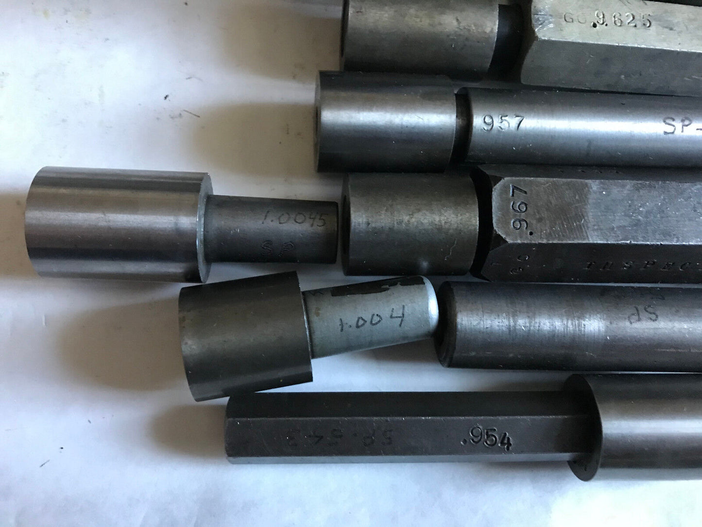 Lot The Pipe Machinery Go No Plug Inspection Gage .9625,.967,.969.953,1.109,Sh