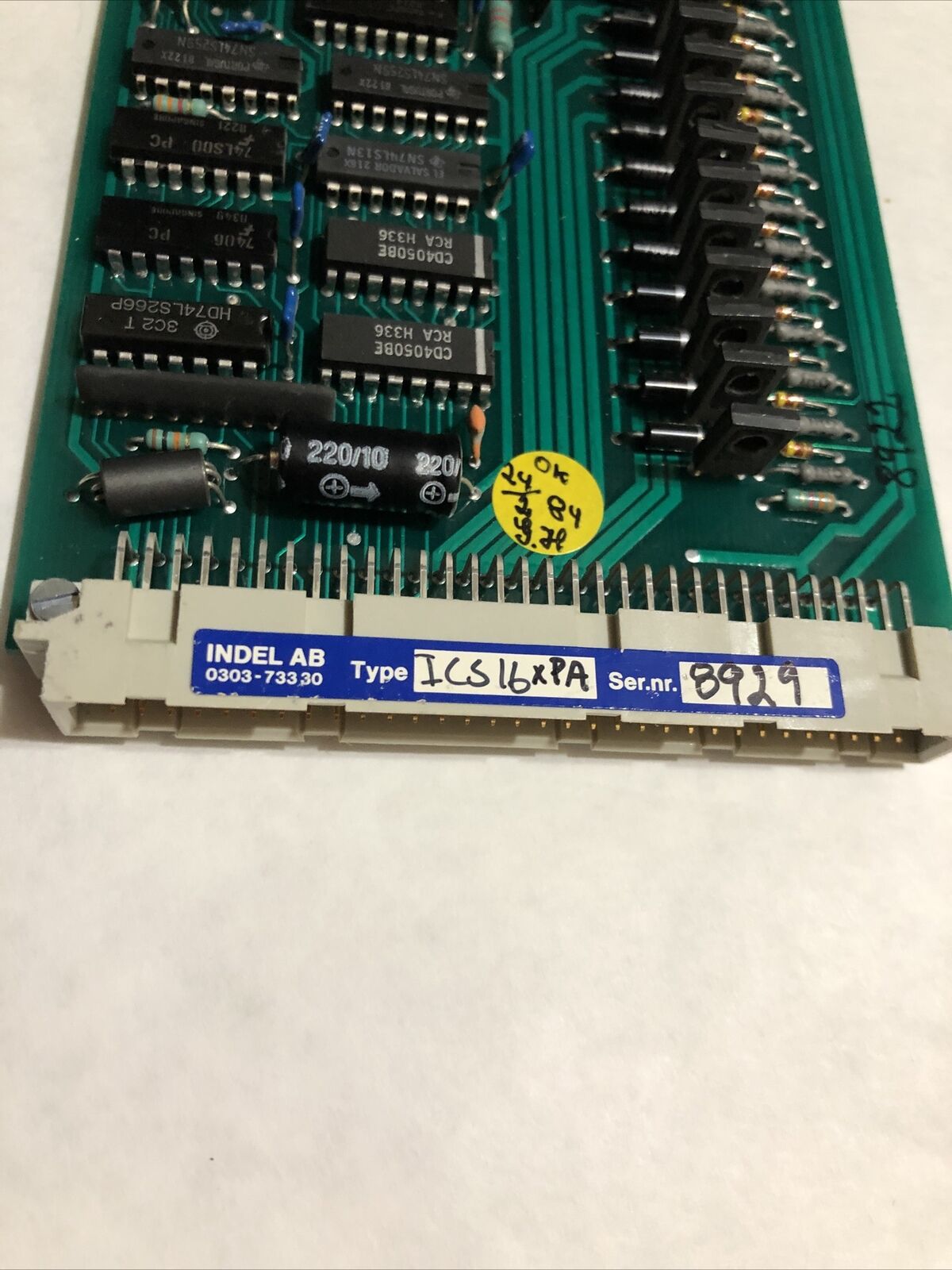 Indel Ics 16 X Pa  347B Indel 16Xp 347B Pcb Board,Db
